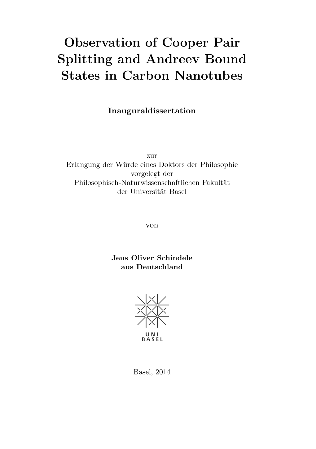 Observation of Cooper Pair Splitting and Andreev Bound States in Carbon Nanotubes