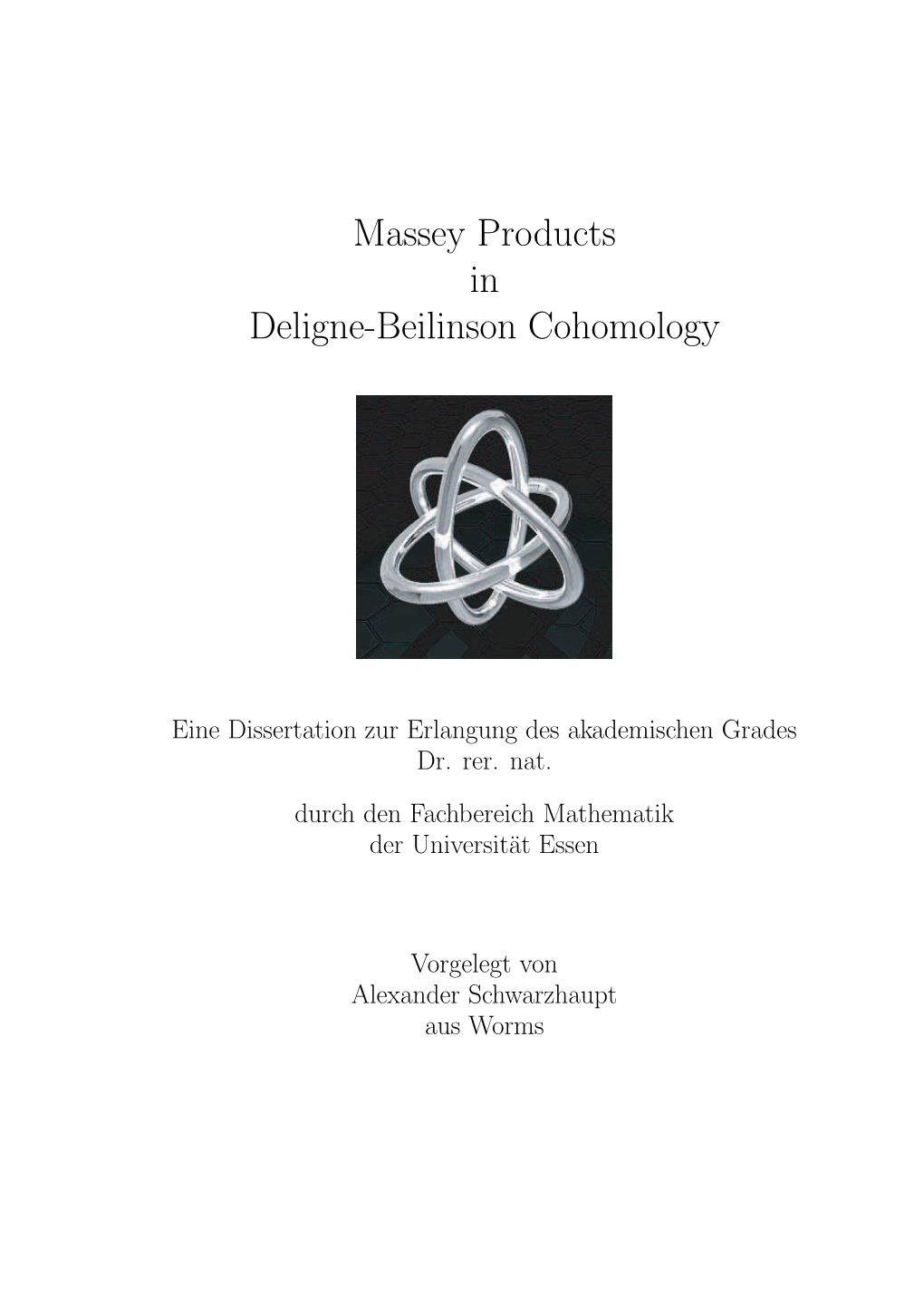 Massey Products in Deligne-Beilinson Cohomology