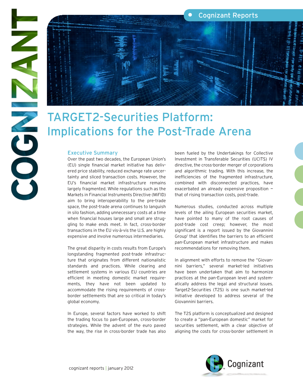 TARGET-2 Securities Platform: Implications for the Post-Trade Arena