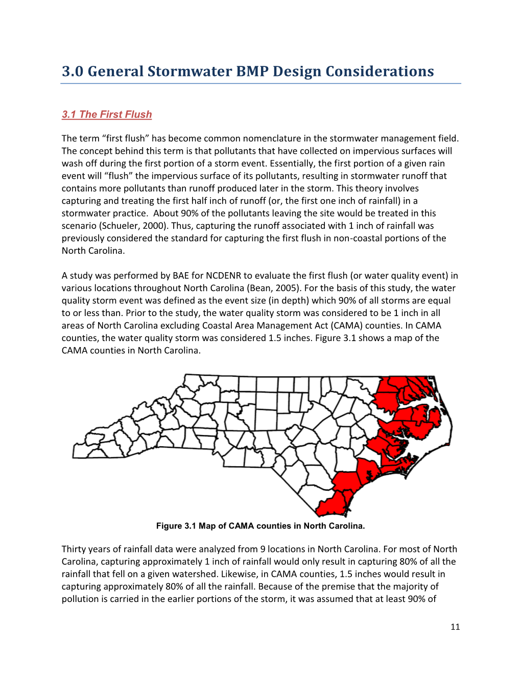 3.0 General Stormwater BMP Design Considerations