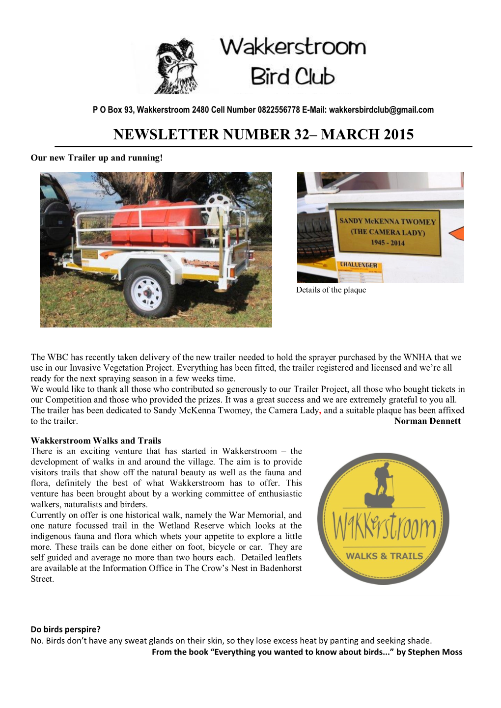 Newsletter No 32