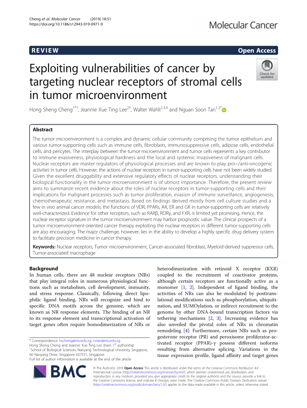 Exploiting Vulnerabilities of Cancer by Targeting Nuclear Receptors Of