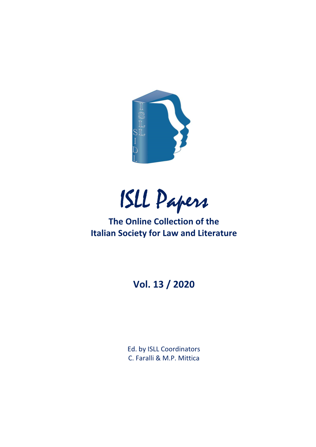 ISLL Papers the Online Collection of the Italian Society for Law and Literature