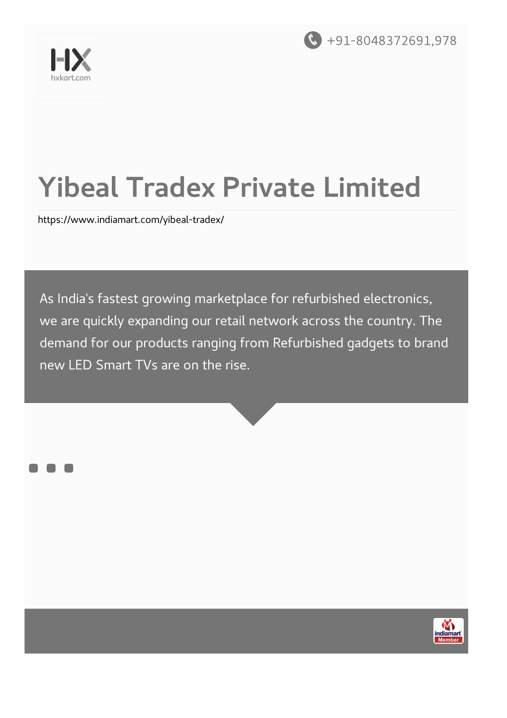 Yibeal Tradex Private Limited