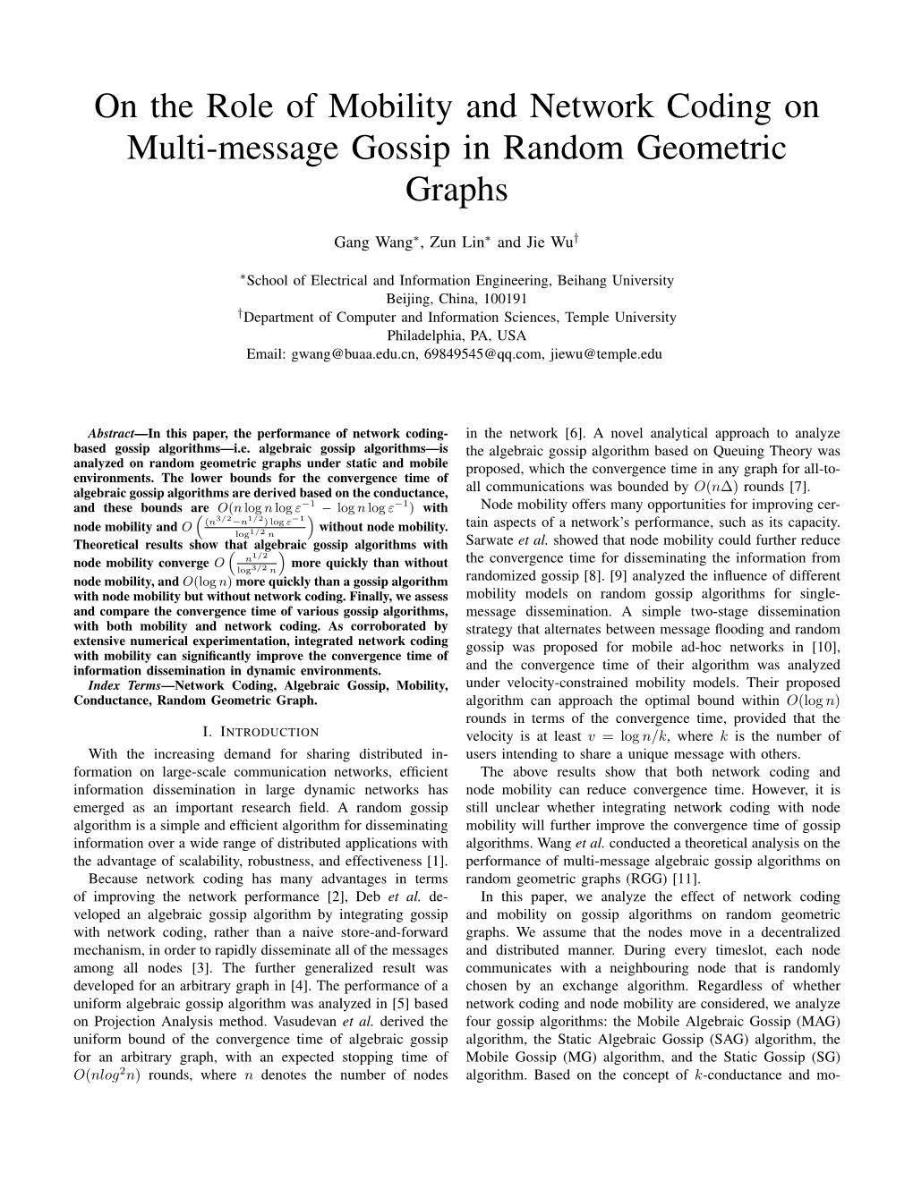 On the Role of Mobility and Network Coding on Multi-Message Gossip in Random Geometric Graphs