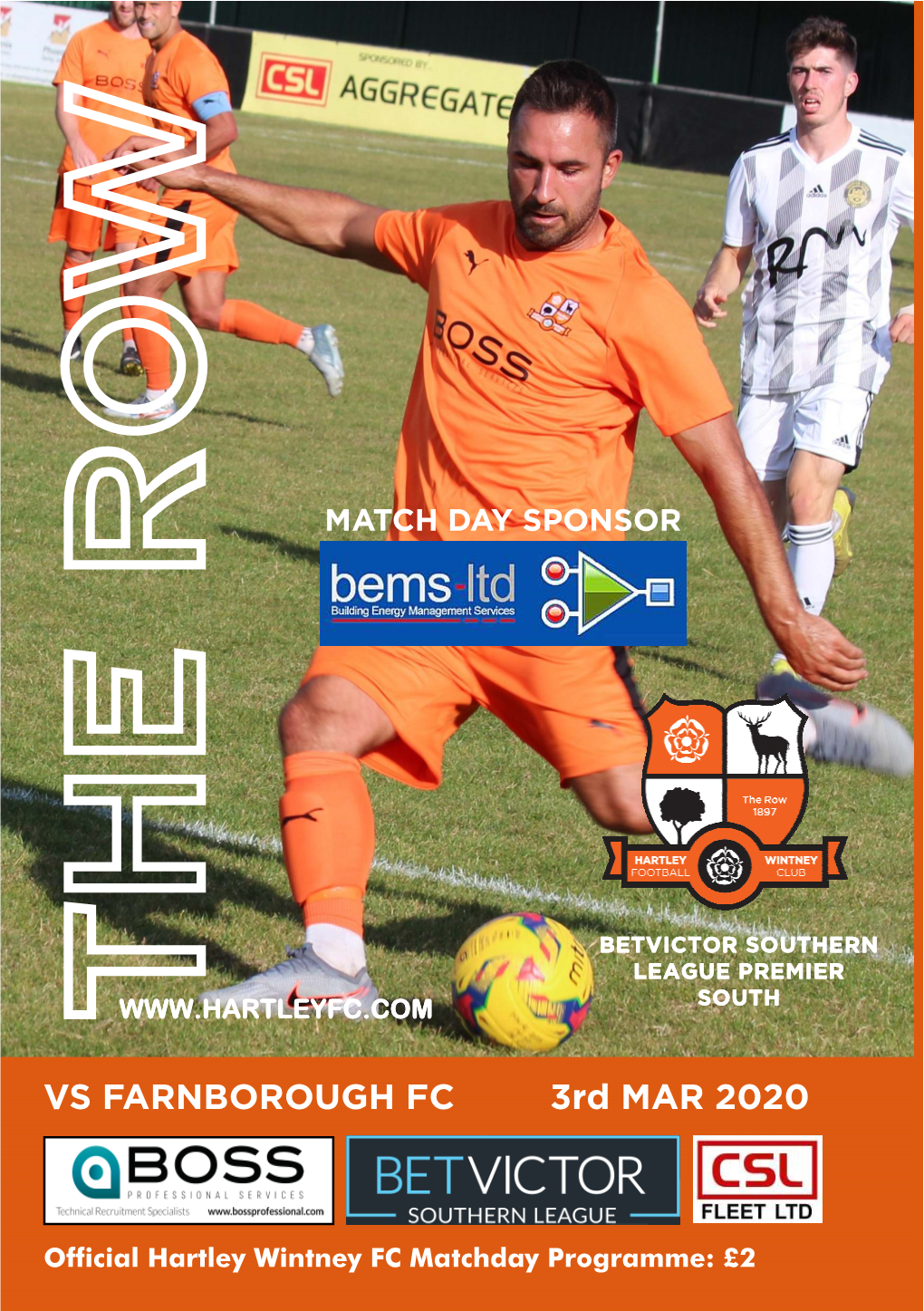 VS FARNBOROUGH FC 3Rd MAR 2020