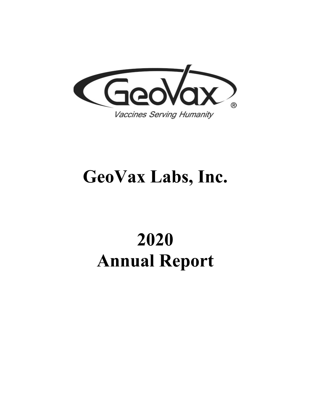 Geovax Labs, Inc. 2020 Annual Report