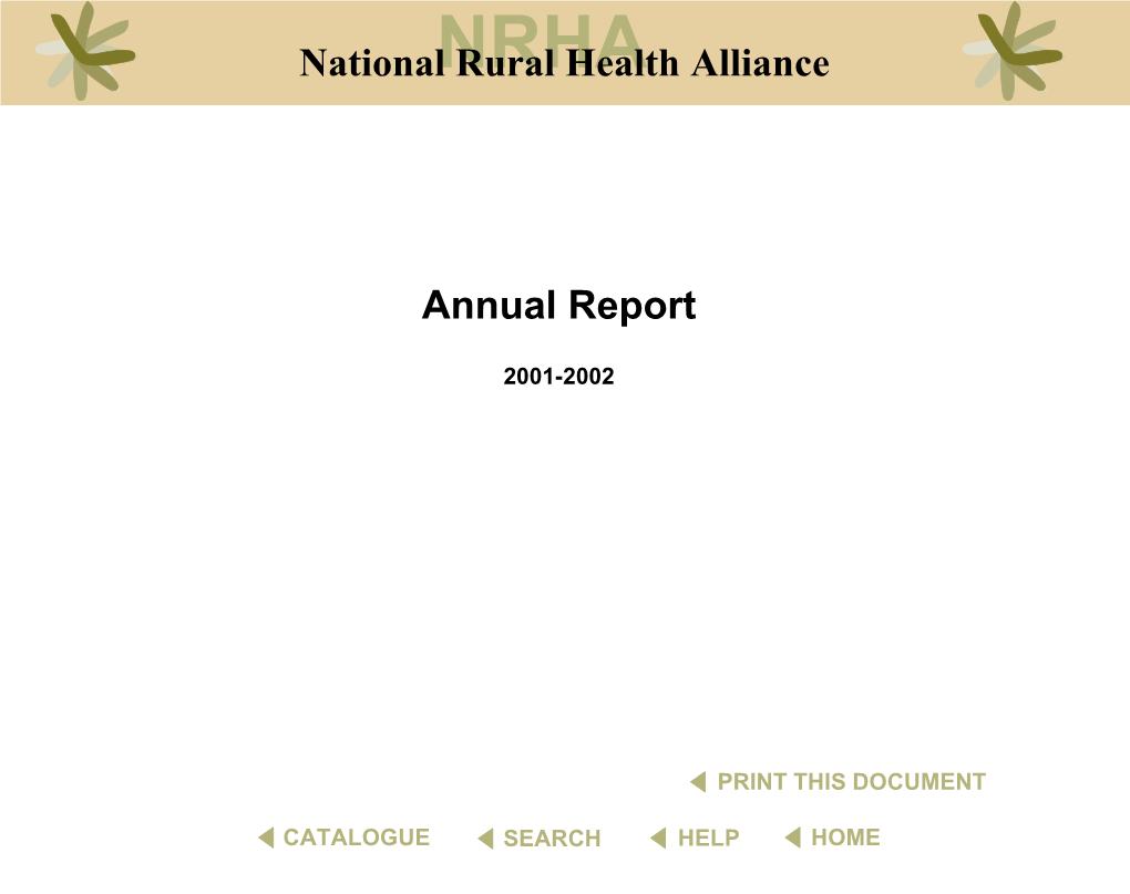 NRHA Rural Health Alliance