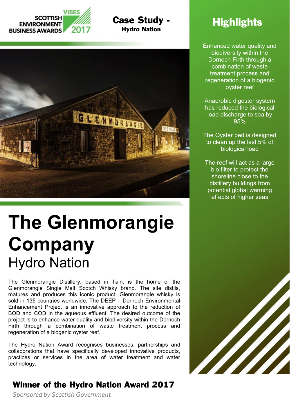 The Glenmorangie Company Hydro Nation