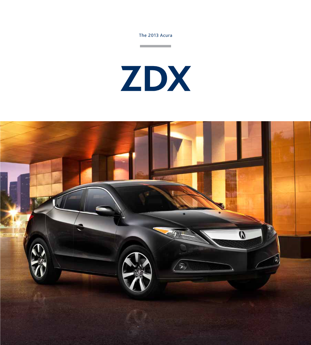 The 2013 Acura ZDX