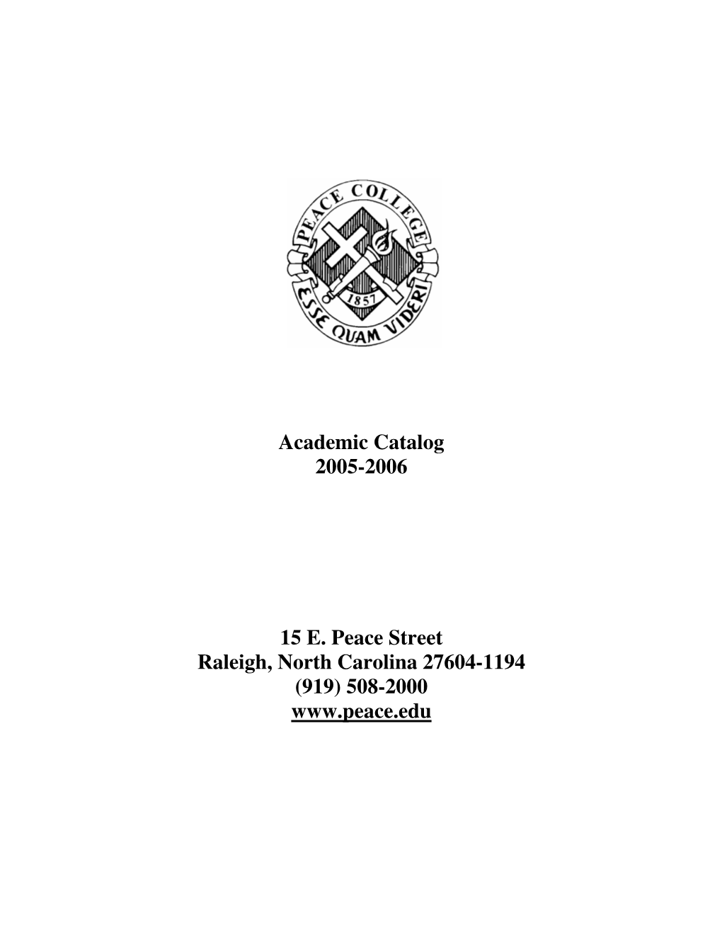 2005-2006 Academic Catalog