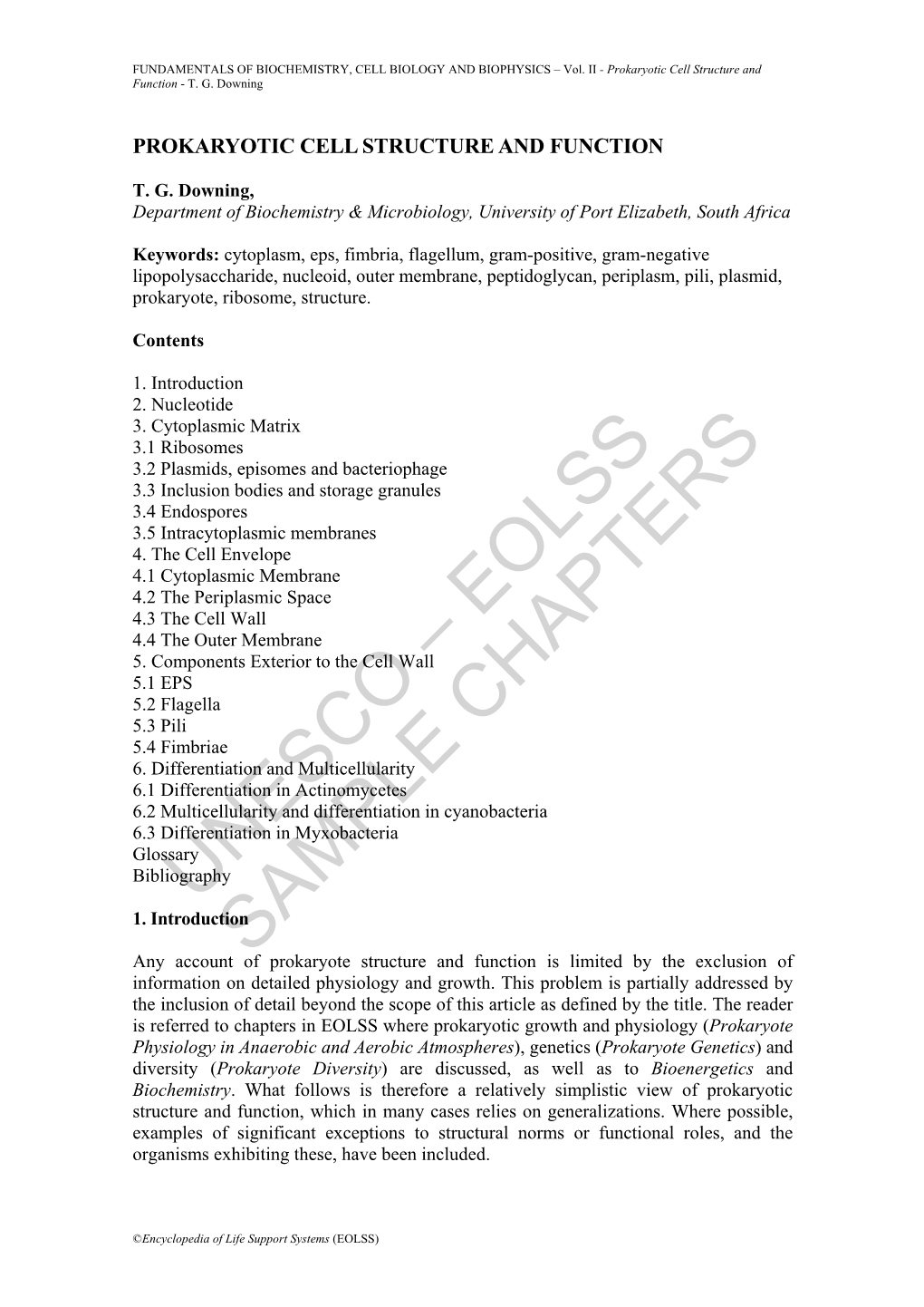 Prokaryotic Cell Structure and Function - T