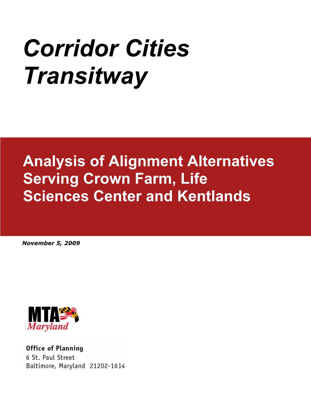 Corridor Cities Transitway