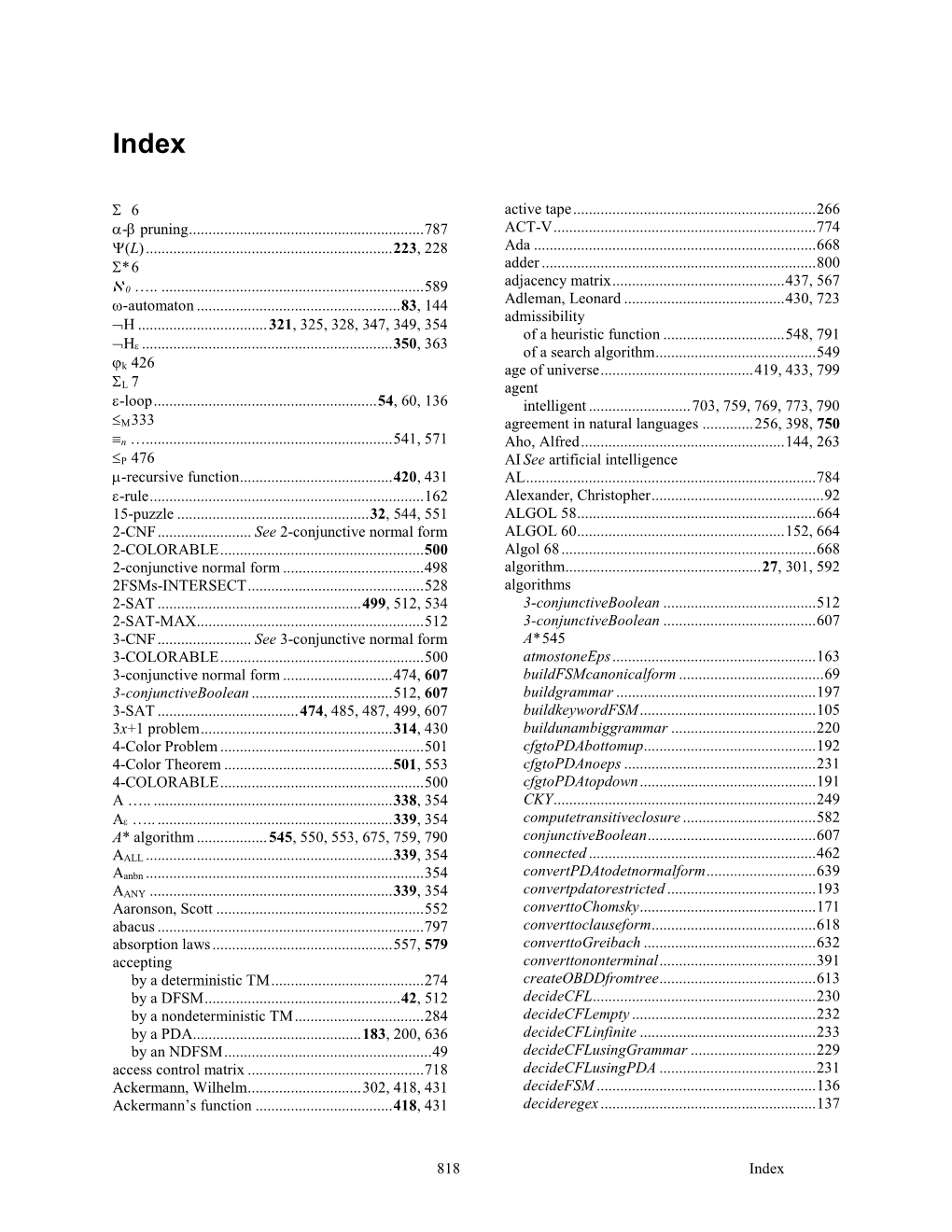 818 Index Σ 6 Α-Β Pruning