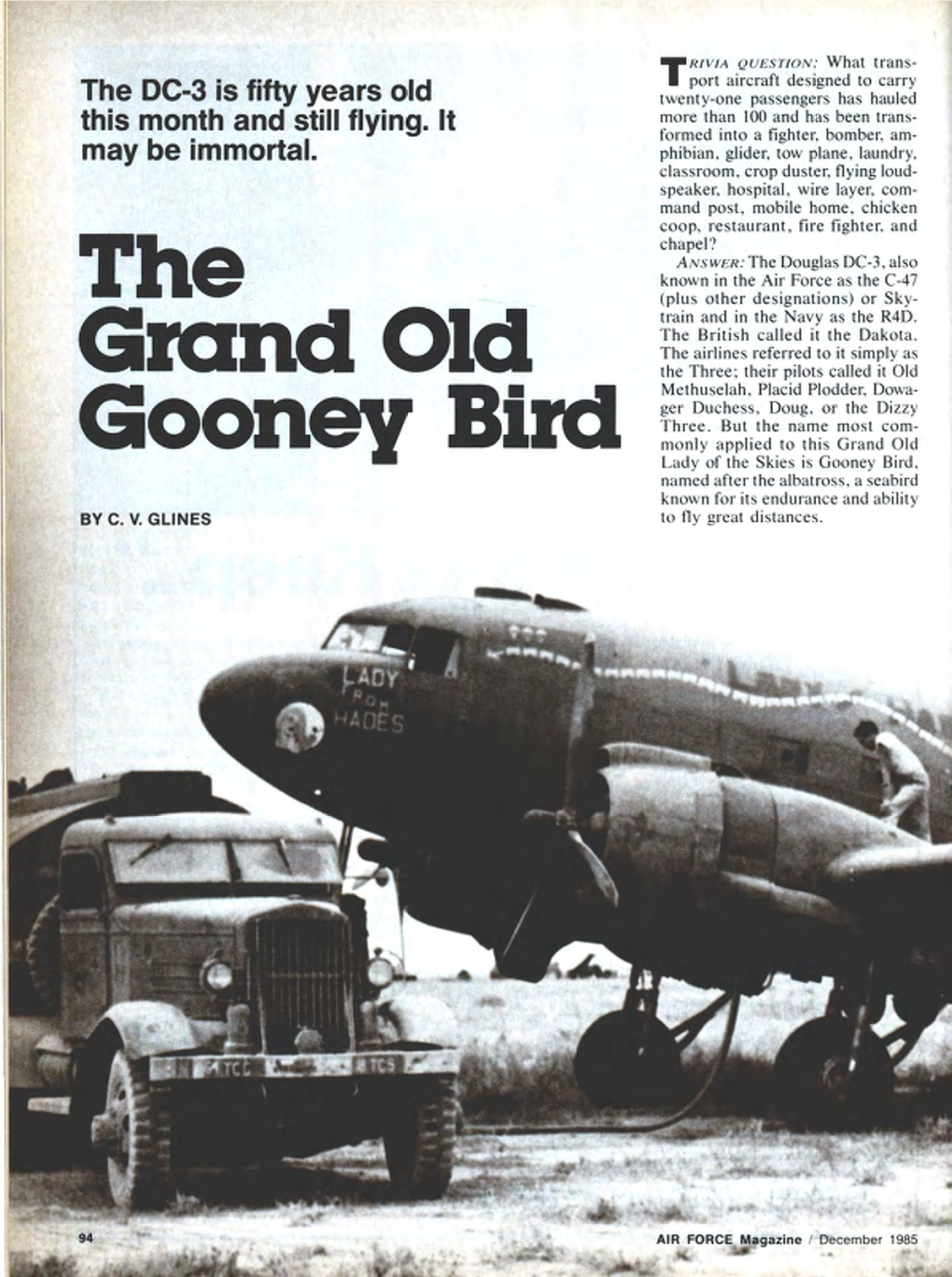 The Grand Old Gooney Bird