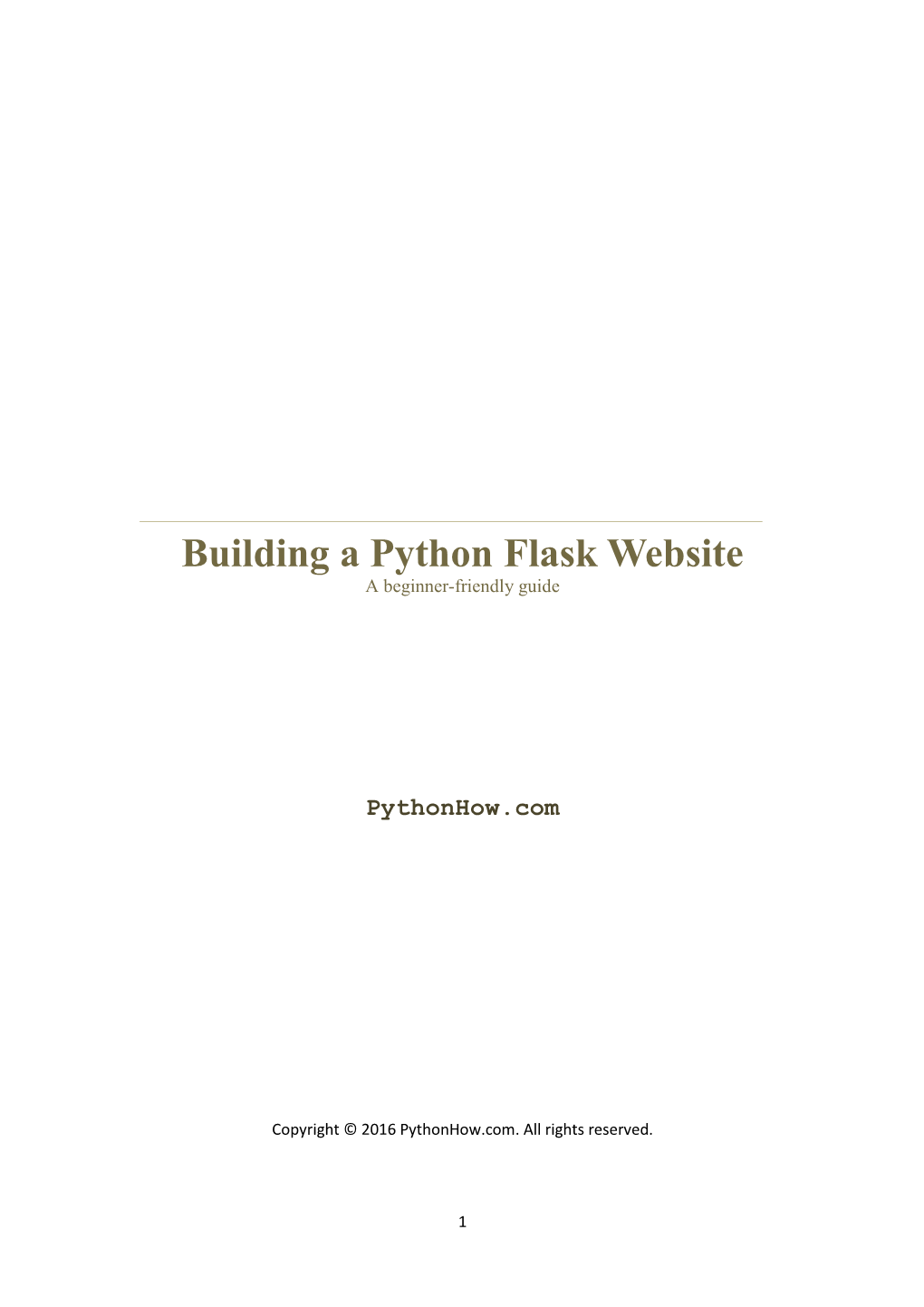 Building a Python Flask Website a Beginner-Friendly Guide