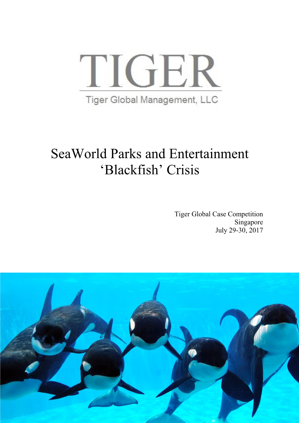 Seaworld Parks and Entertainment 'Blackfish'