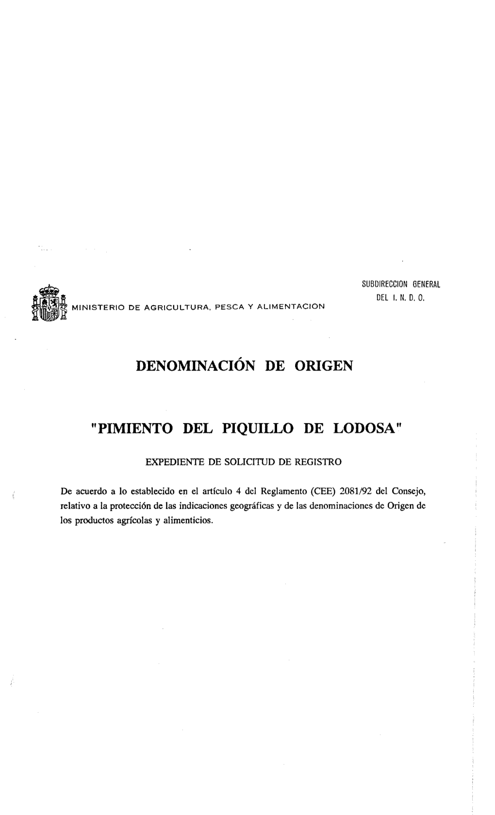 Denominación De Origen Pimiento Del Piquillo De