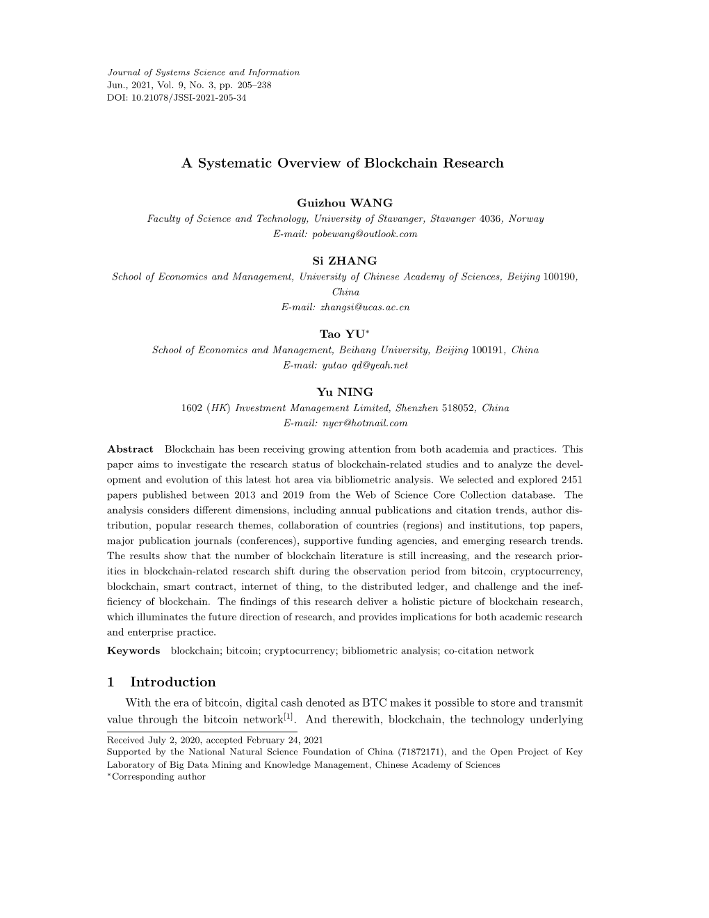 Download in May 31, 2019; Indexes = SCI-EXPANDED, SSCI, A&HCI, CPCI-S, CPCI-SSH, ESCI, CCR-EXPANDED, IC