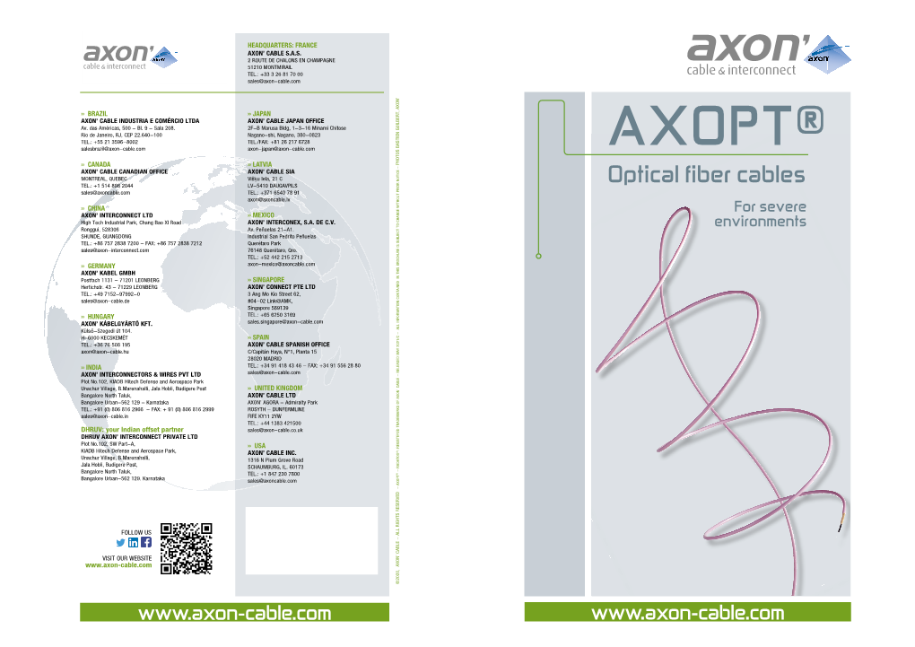 AXOPT® Optical Fiber Cables