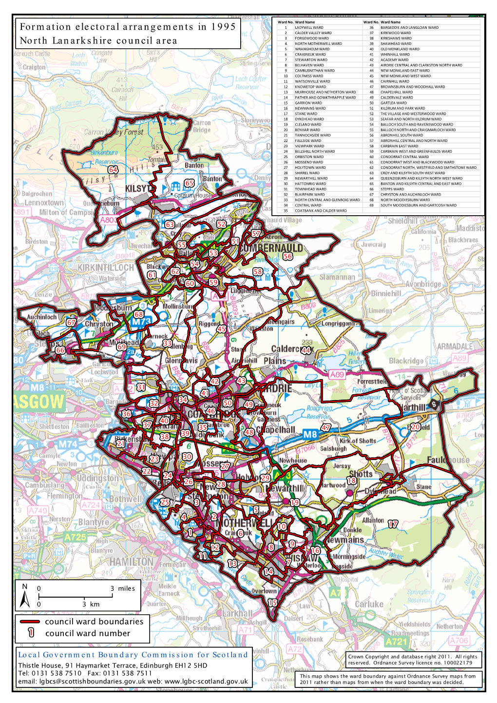 Formation Electoral Arrangements in 1995 North Lanarkshire Council Area