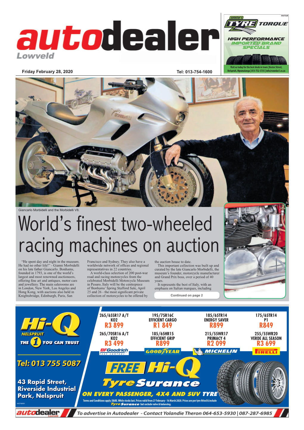 World's Finest Two-Wheeled Racing Machines on Auction