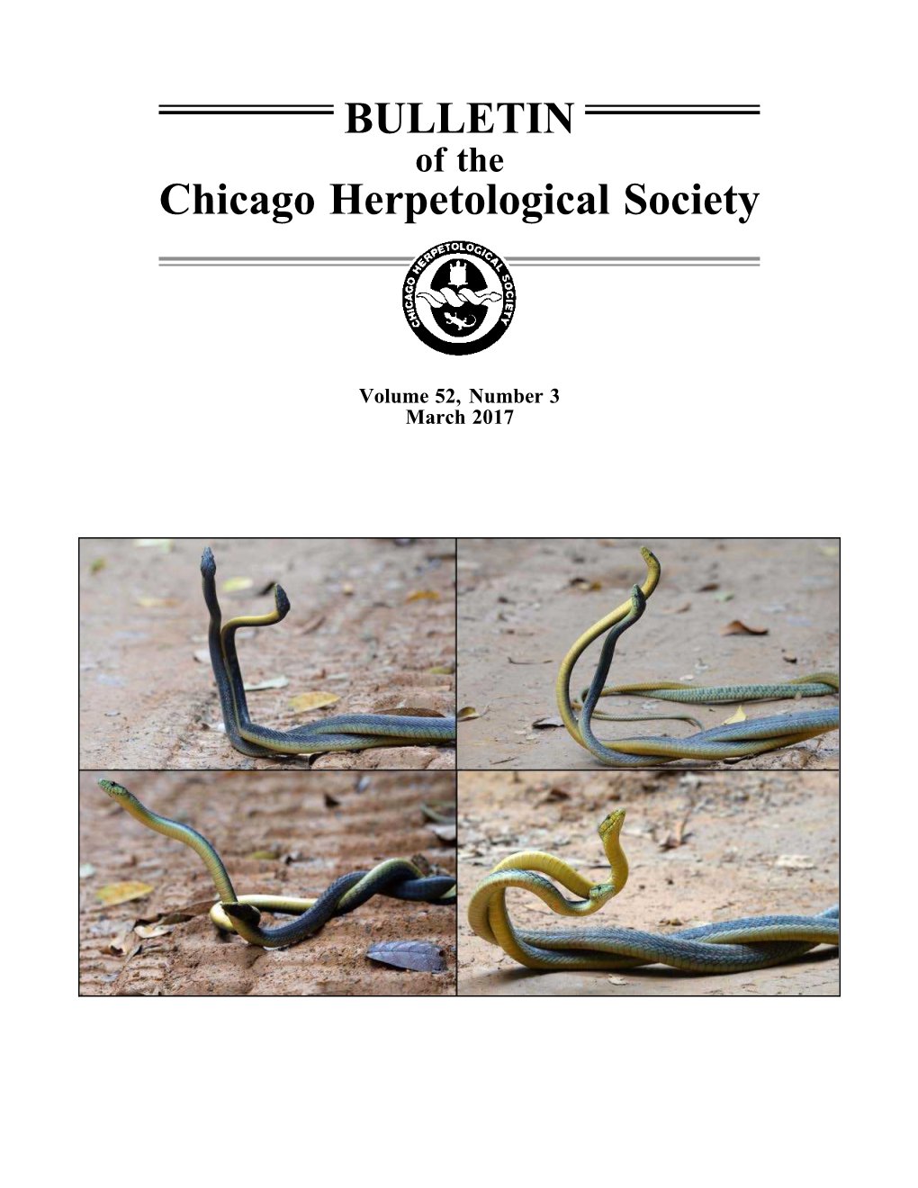 BULLETIN Chicago Herpetological Society