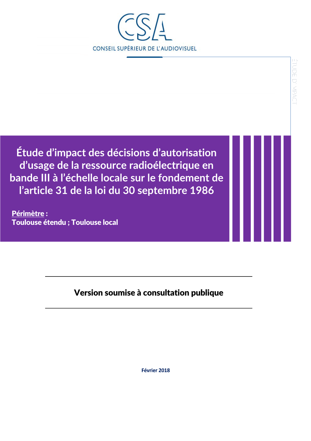 Etude De L'impact D'éventuelles Autorisations En DAB+ À