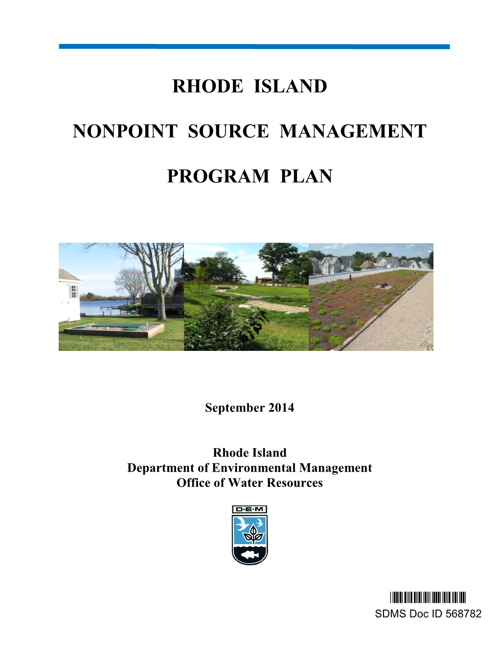 Rhode Island Nonpoint Source Management Program Plan