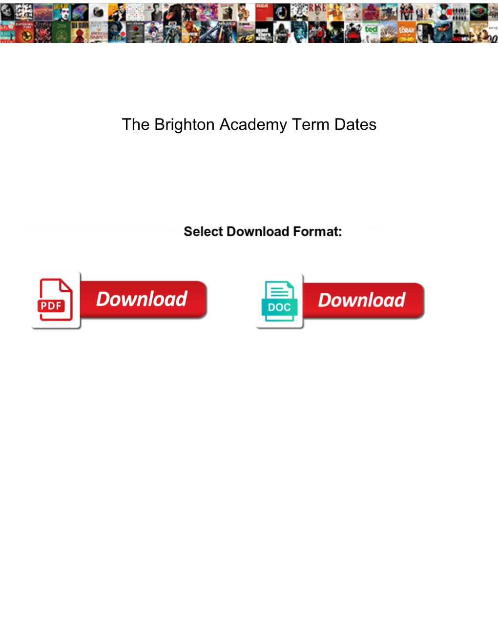 The Brighton Academy Term Dates