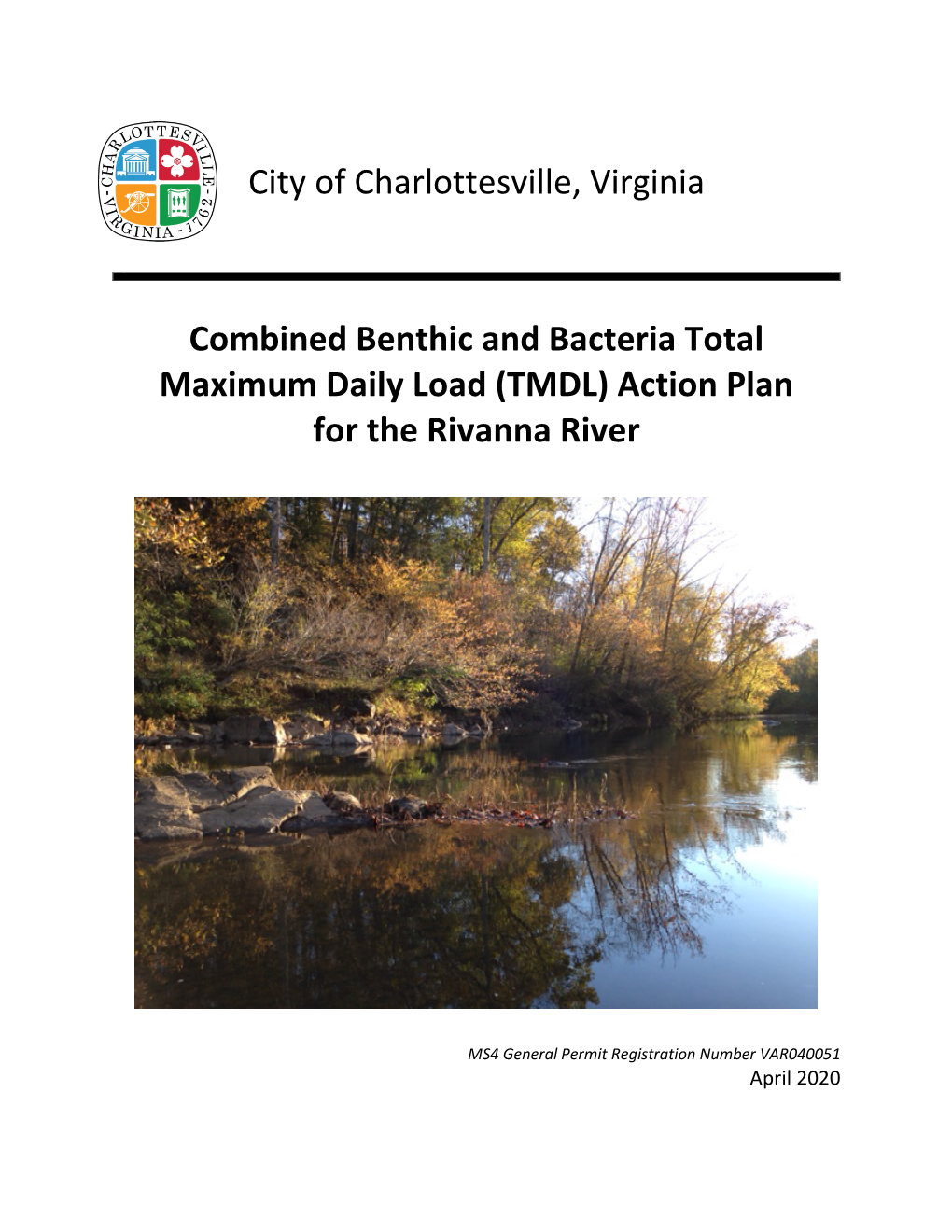 (TMDL) Action Plan for the Rivanna River