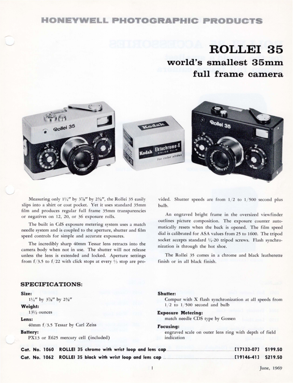 ROLLEI35 World's Smallest 35Mm Full Frame Camera