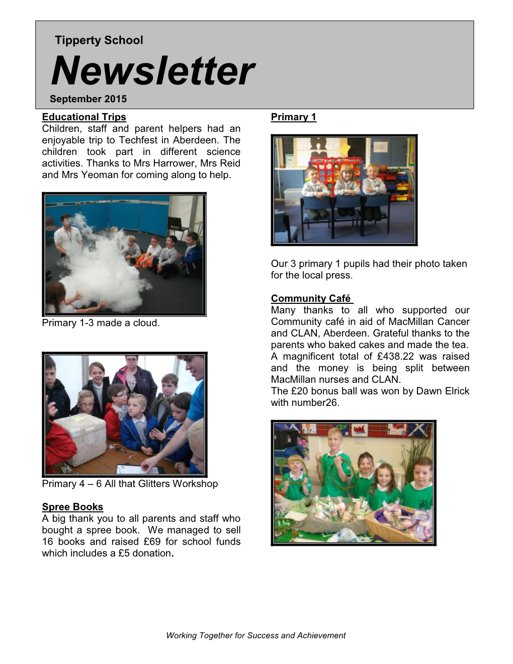 Newsletter September 2015