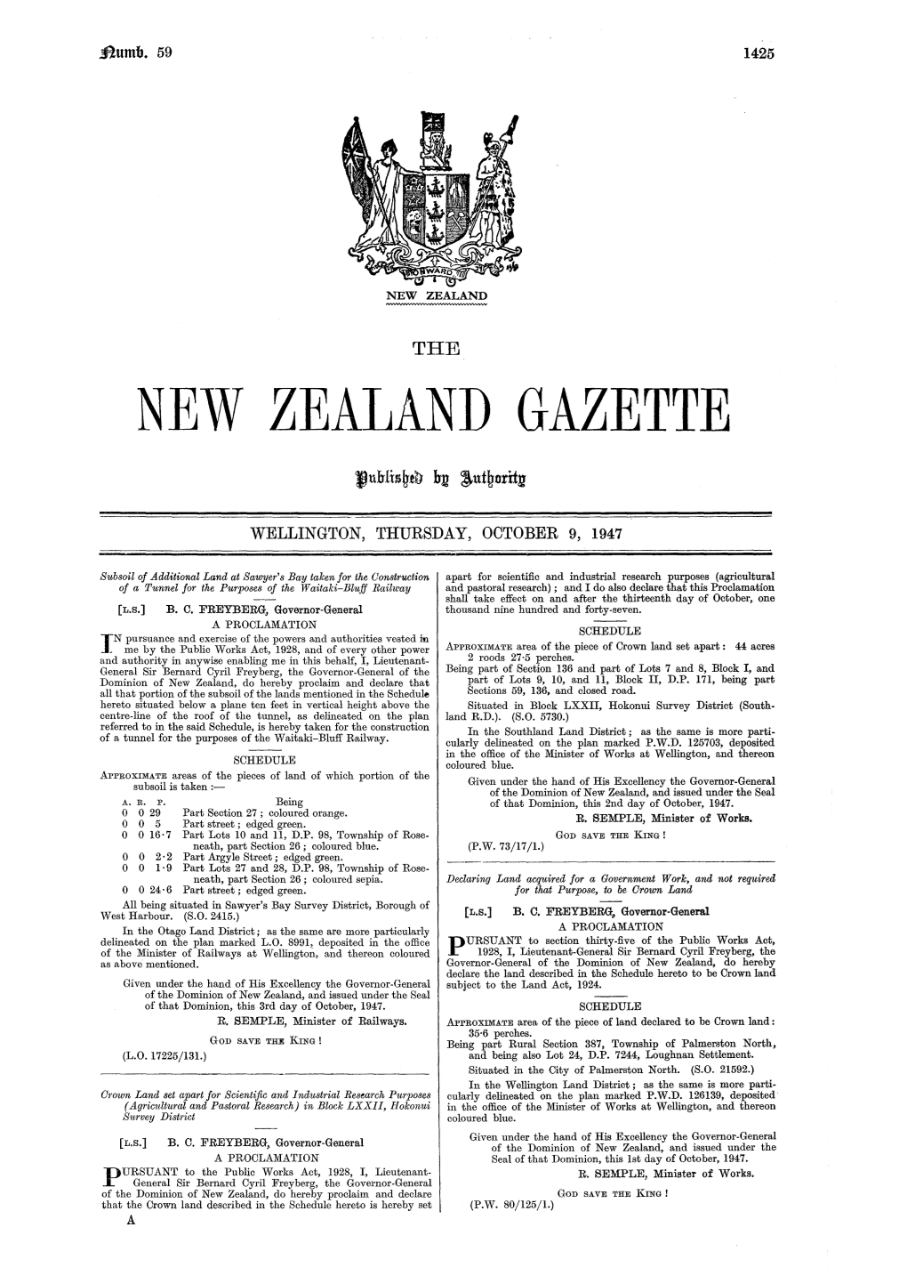 New Zealand Gazette