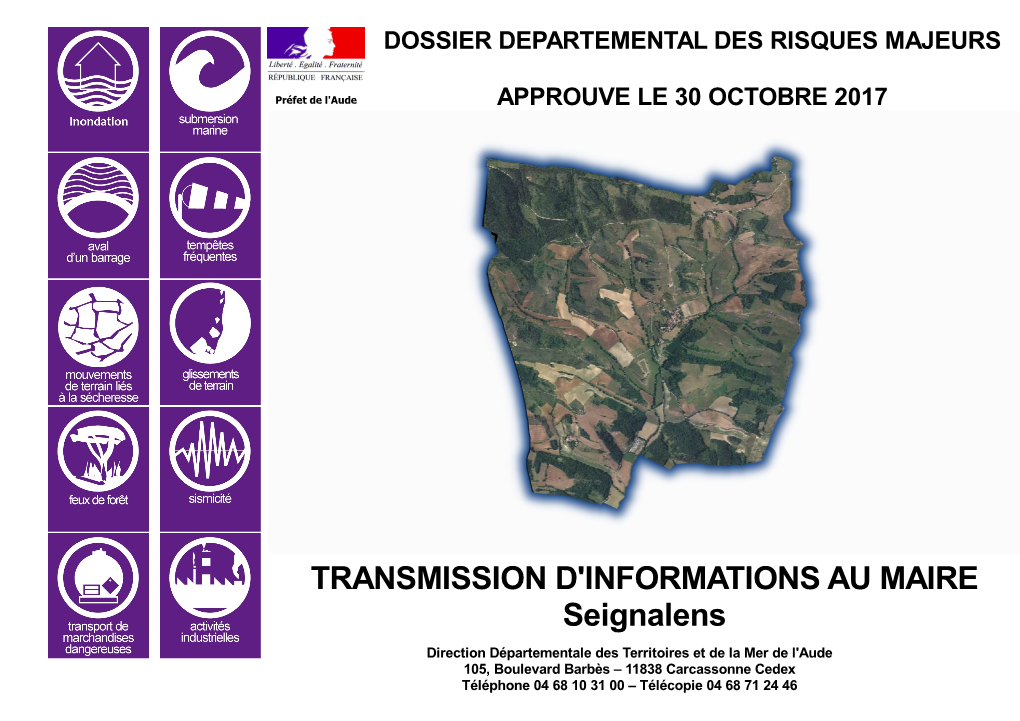 TRANSMISSION D'informations AU MAIRE Seignalens