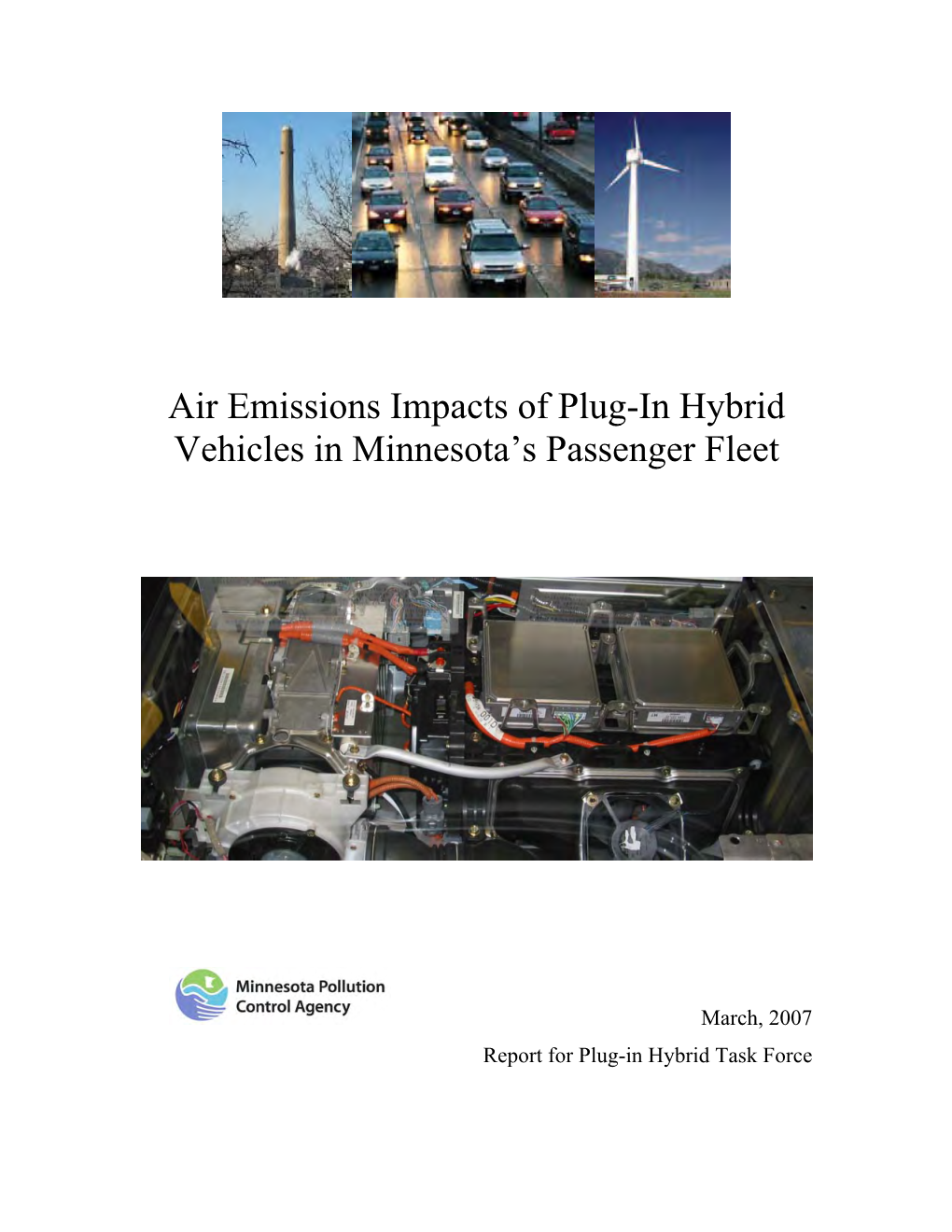 Air Emissions Impacts of Plug-In Hybrid Vehicles in Minnesota's
