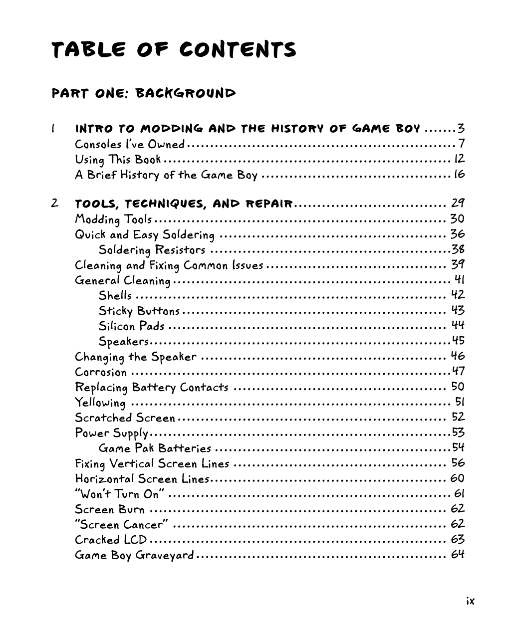 View the Detailed Table of Contents