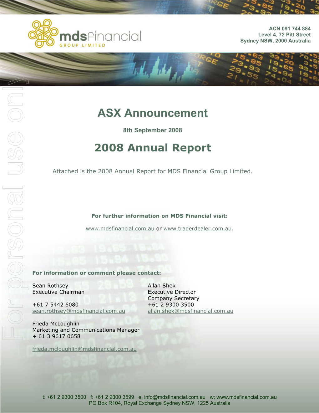 2008 Annual Report