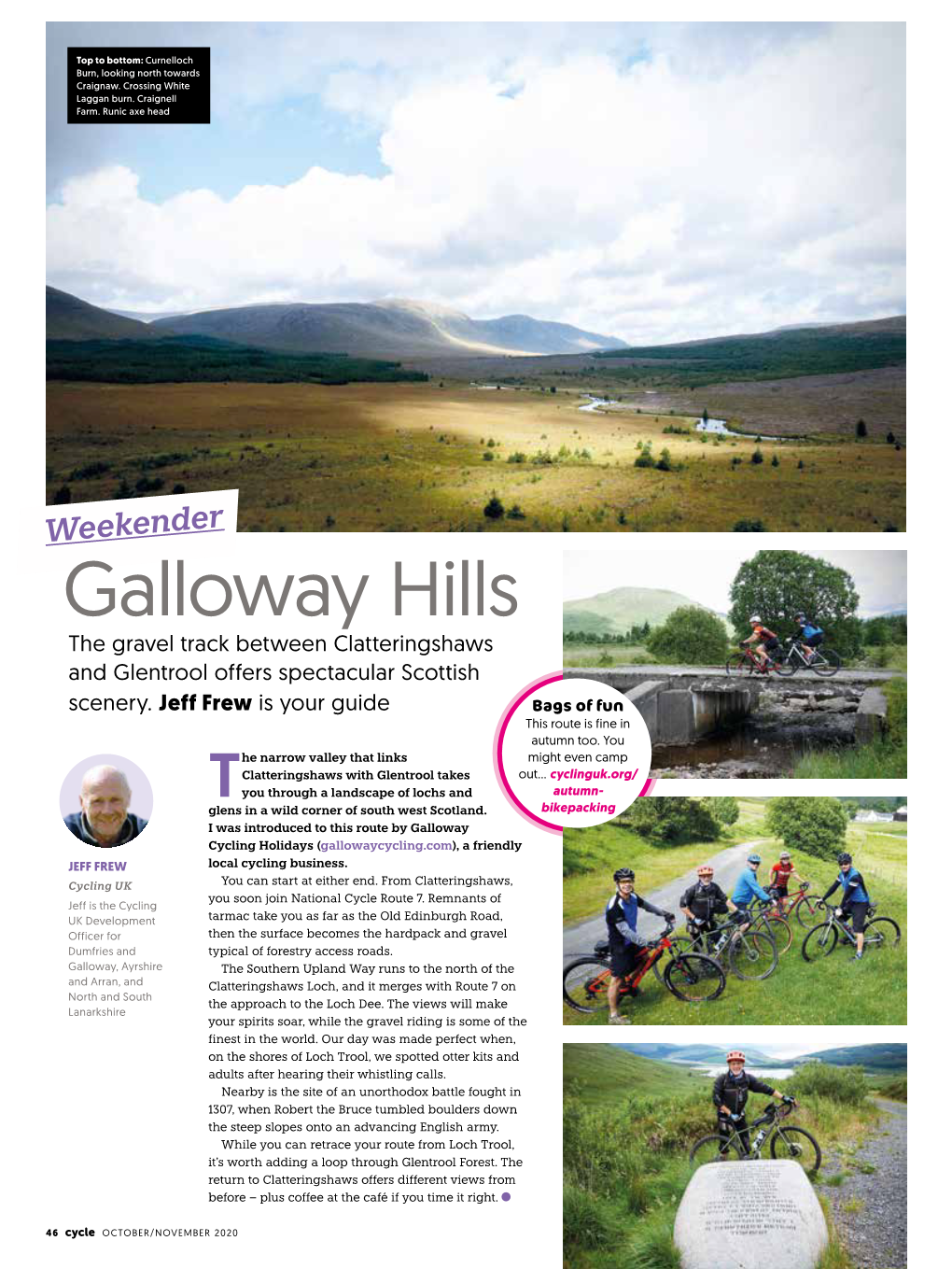 Galloway Hills the Gravel Track Between Clatteringshaws and Glentrool Offers Spectacular Scottish Scenery