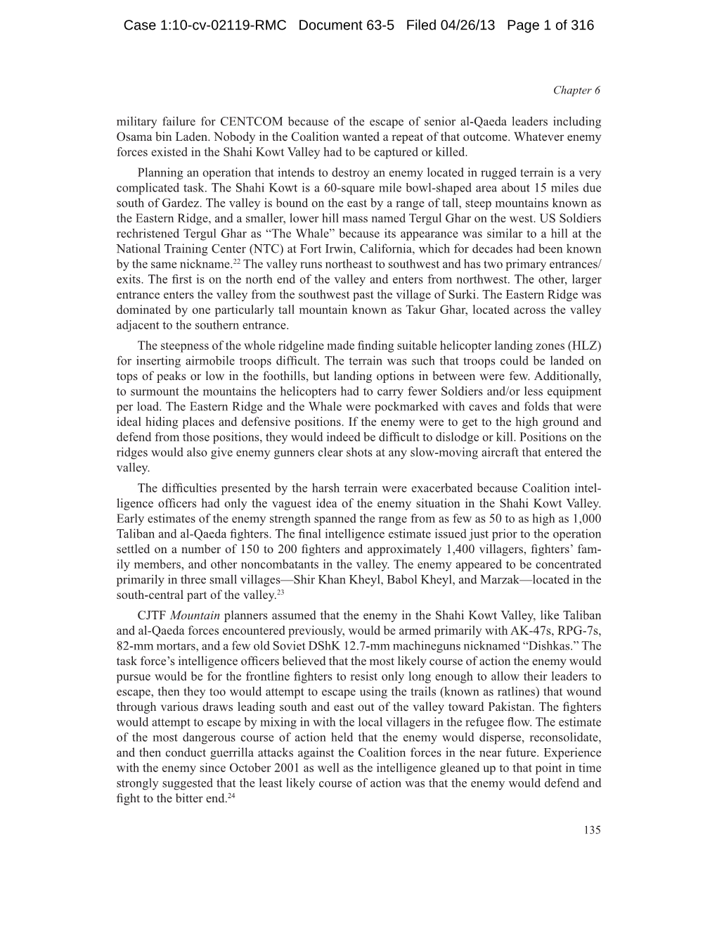 Case 1:10-Cv-02119-RMC Document 63-5 Filed 04/26/13 Page 1 of 316