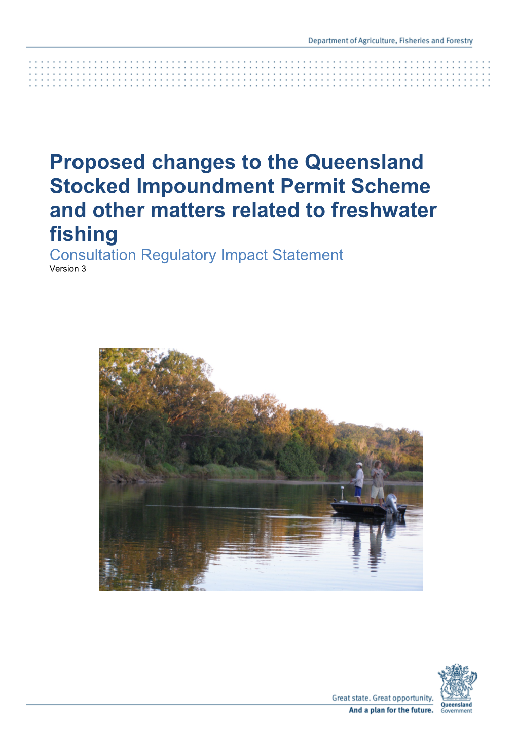 Proposed Changes to the Queensland Stocked Impoundment Permit