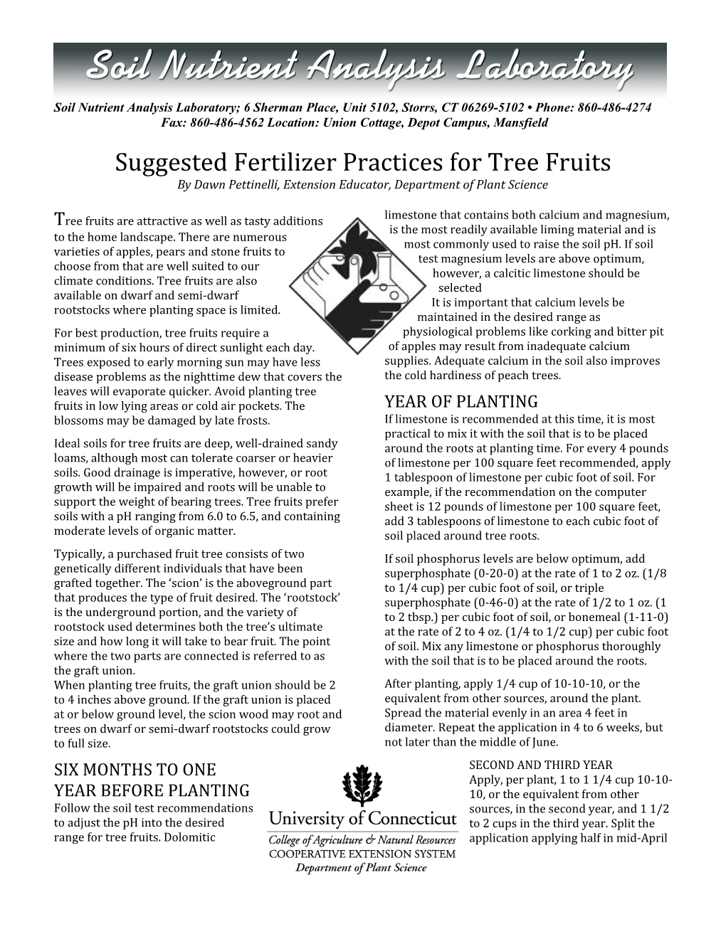 Suggested Fertilizer Practices For Vegetables