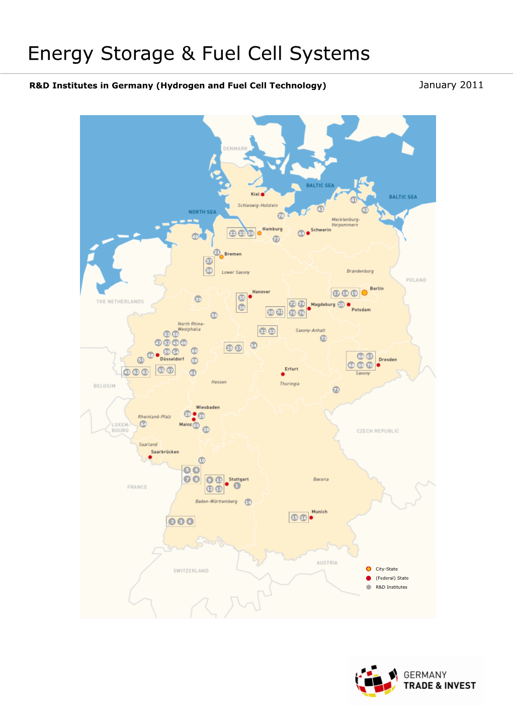 R&D Institutes in Germany (Hydrogen and Fuel Cell Technology)