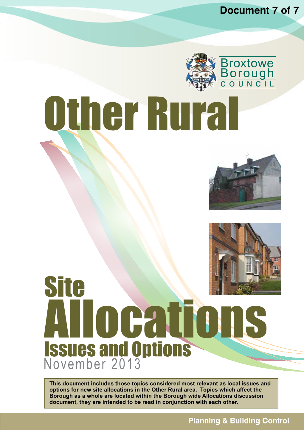 Issues and Options for New Site Allocations in the Other Rural Area