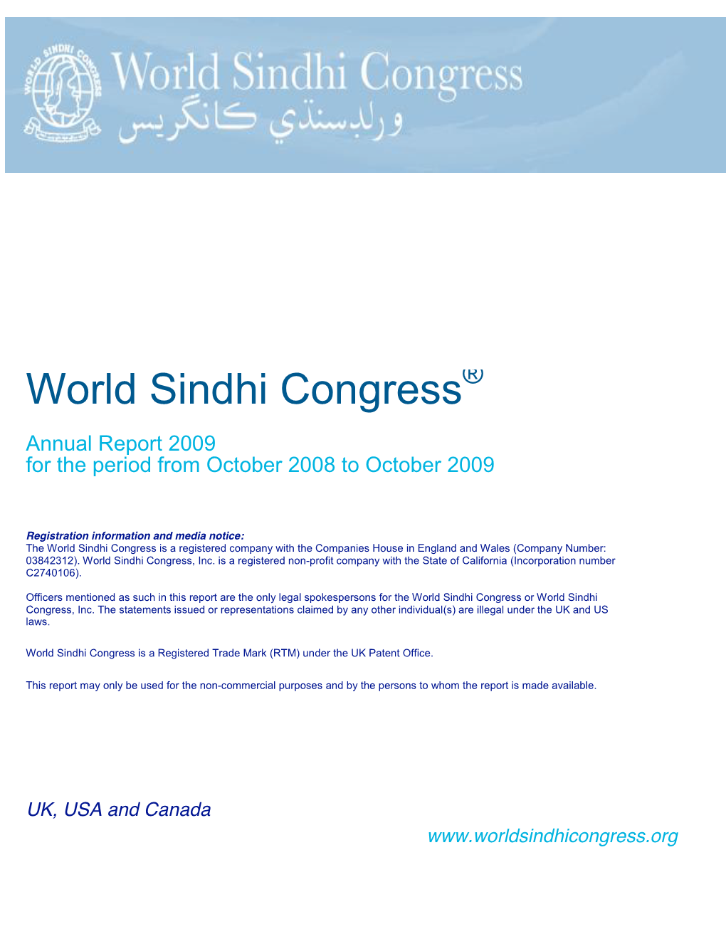 WSC-Annual-Report-2009.Pdf