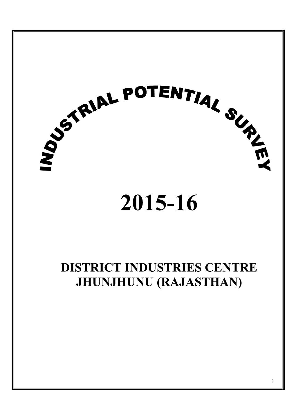 District Industries Centre Jhunjhunu (Rajasthan)