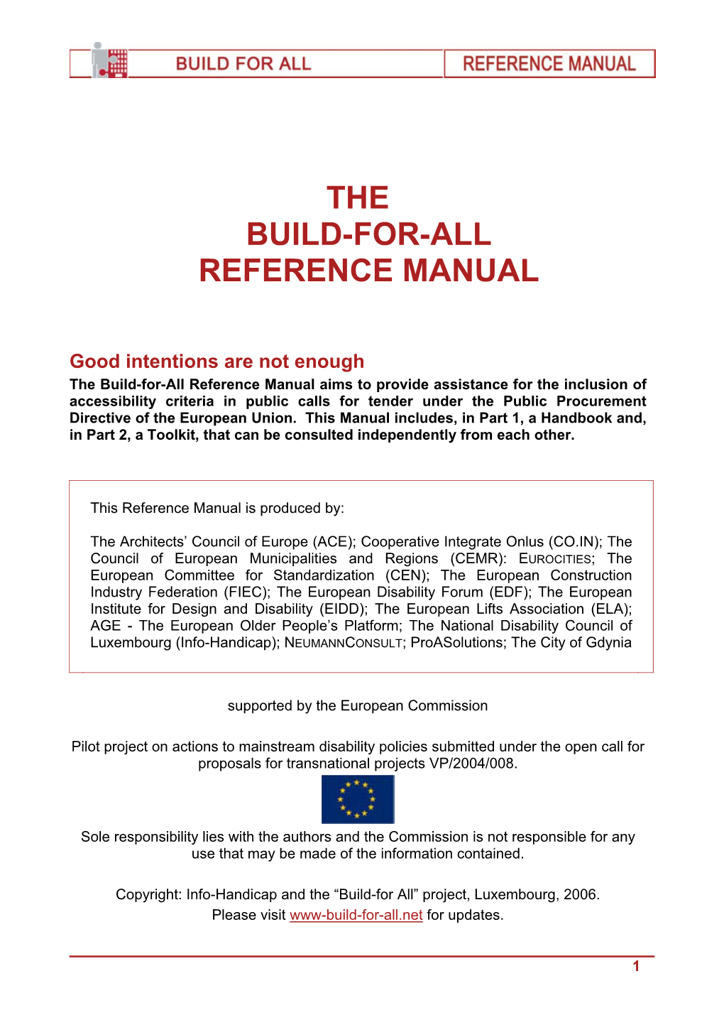 The Build-For-All Reference Manual