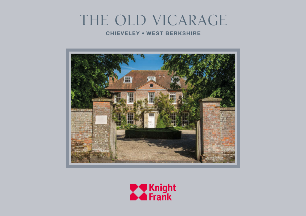 The Old Vicarage, Chieveley A4 12Pp.Indd