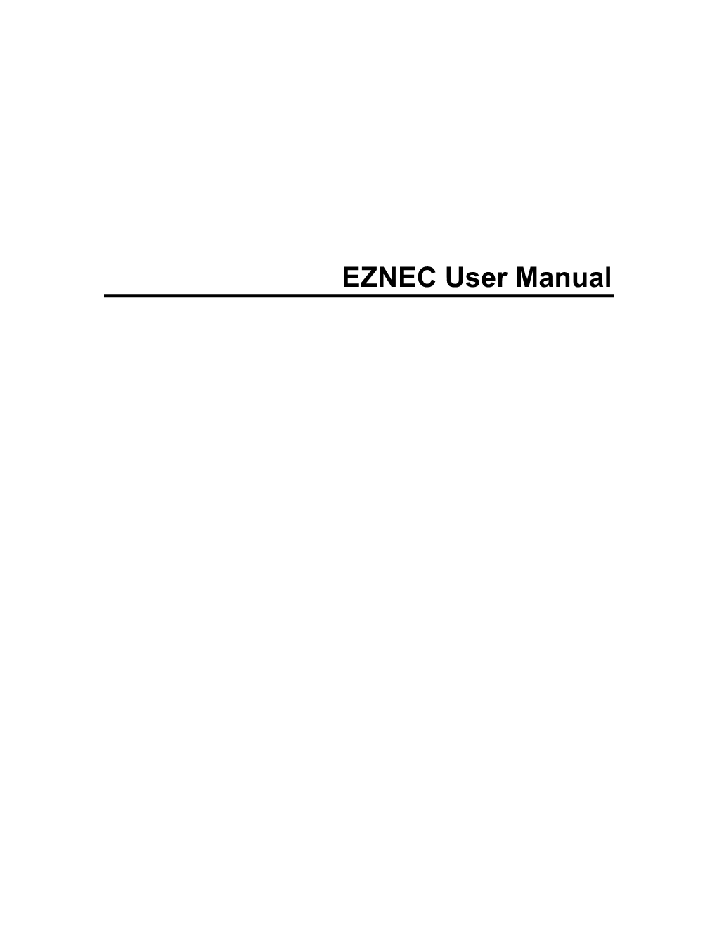 EZNEC User Manual