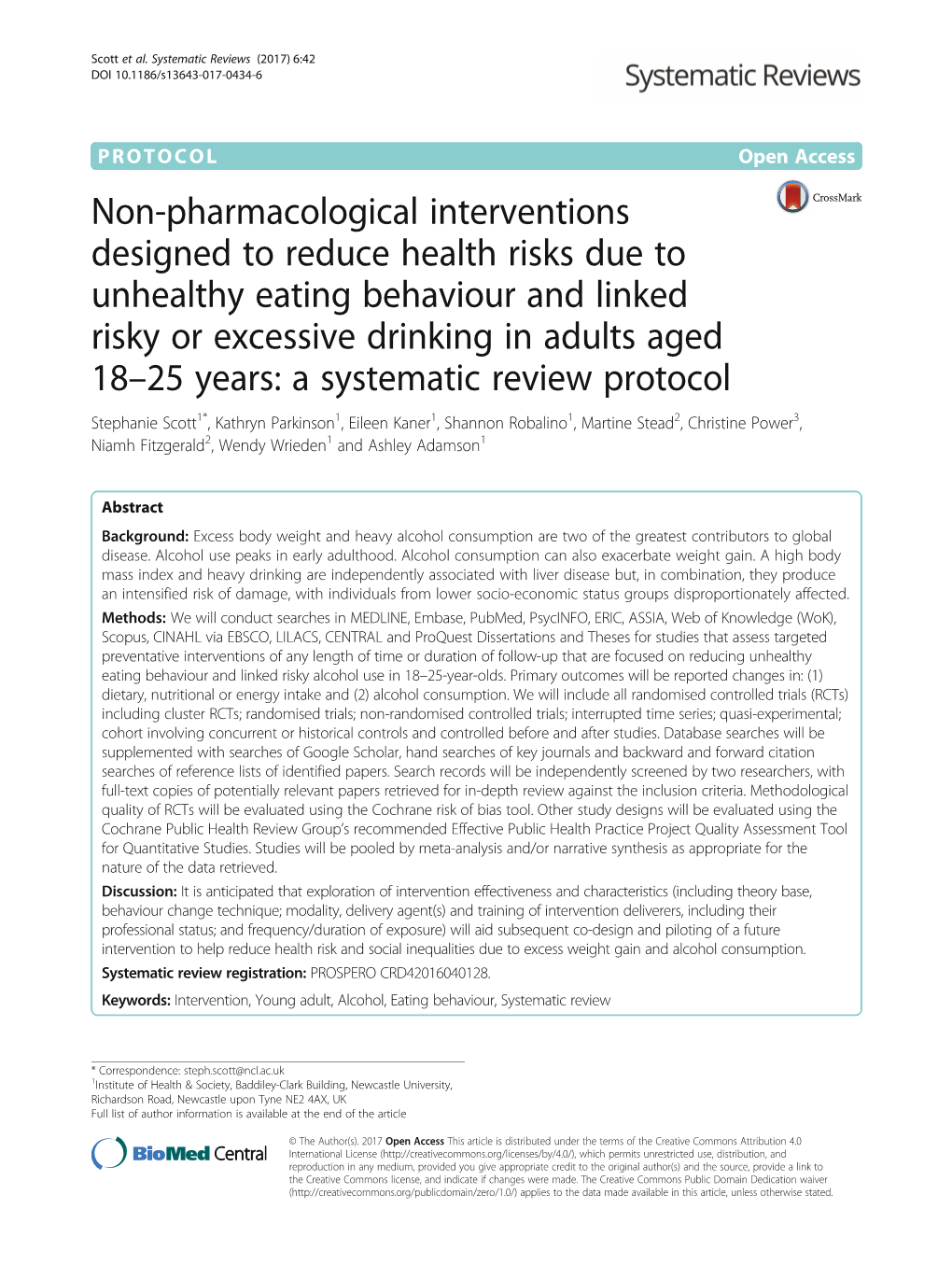 Non-Pharmacological Interventions Designed to Reduce Health Risks Due